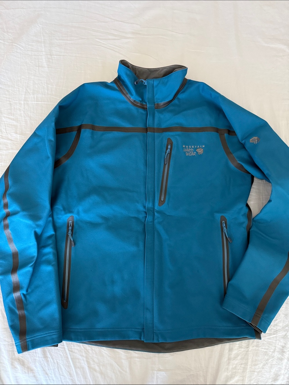 Mountain Hardwear Blue Performance Softshell Jacket - Men's